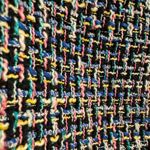 Unworn J. Crew No. 2 Pencil pencil skirt in black rainbow metallic tweed size 14 - Picture 3 of 6